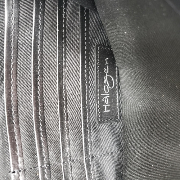 Halogen | Black Speckled Chic Glam Flap Closure Clutch On Chain Women's - Picture 9 of 9